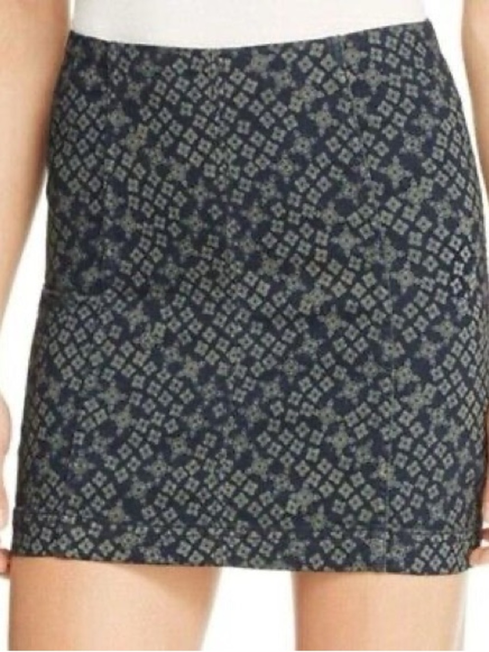⚡️10$ sale⚡️ Free People Denim Mini Skirt Stretch Indigo Combo Size 10